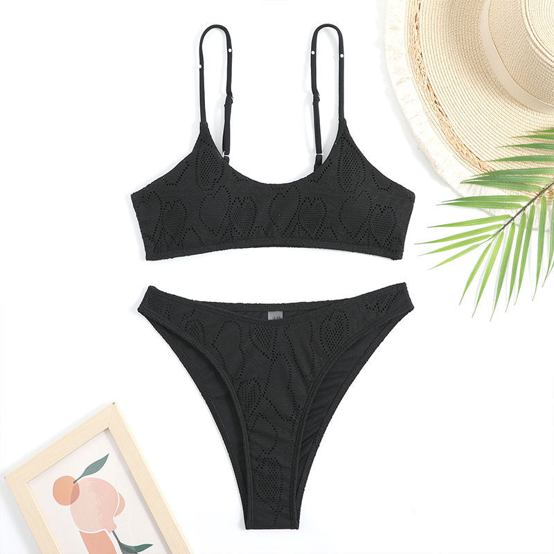 Sleeveless Swimsuit Bikini Set Padded Swimwear Sexy Bikini Women Mesh Shawl Bella Mia